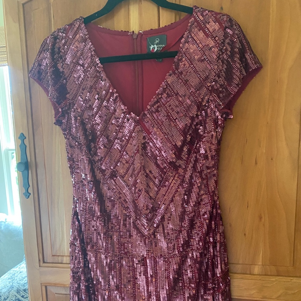 Adrianna Papell sequin dress 6 NWT